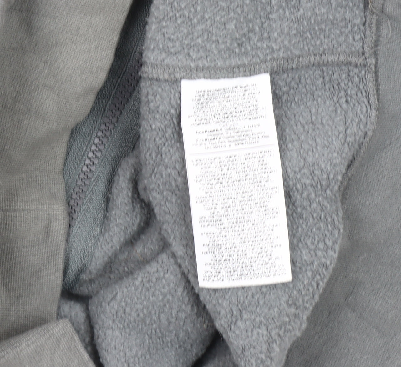 Nike Men's Grey Hooded Full Zip Jacket - L