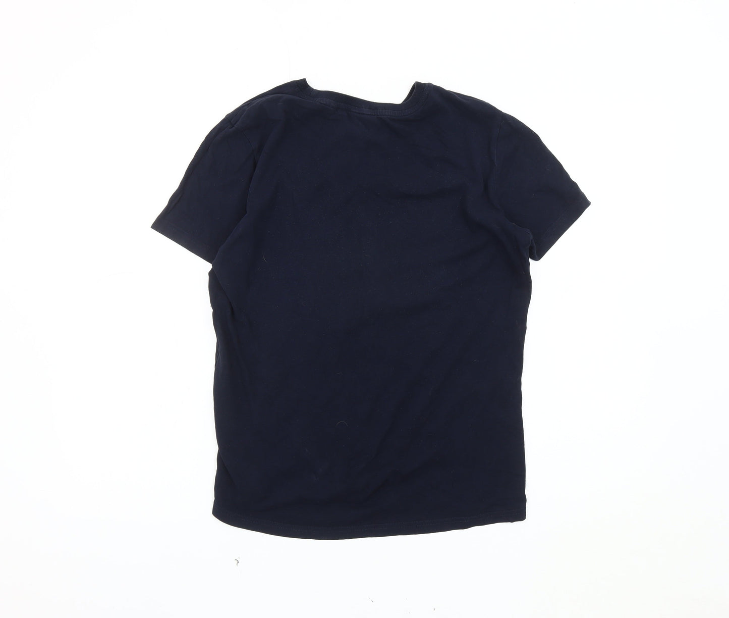 Superdry Women's Blue Crew Neck T-Shirt, Size 12, Casual Wear