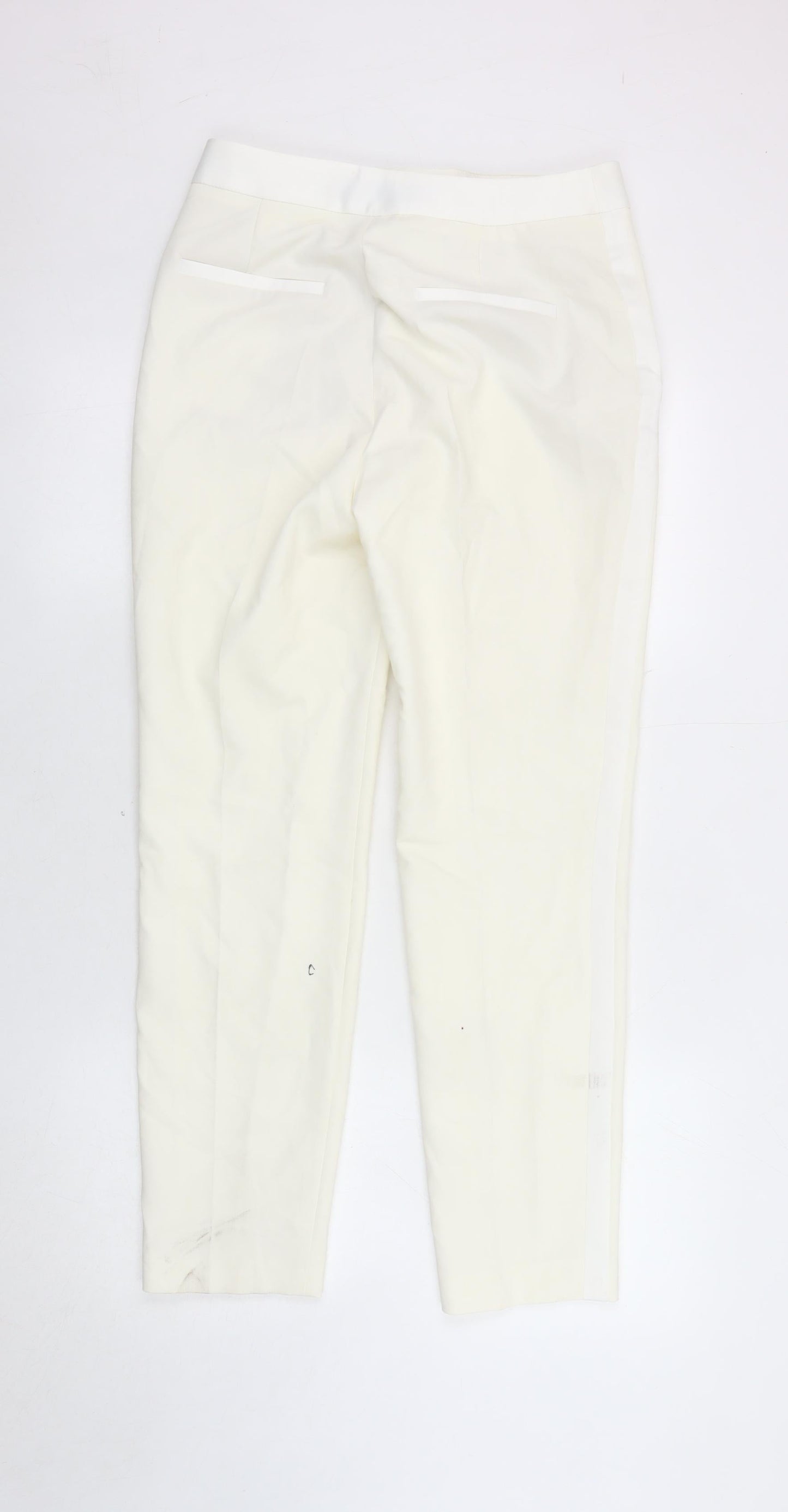 Zara Women's Ivory Trousers, Size S - Stylish & Versatile