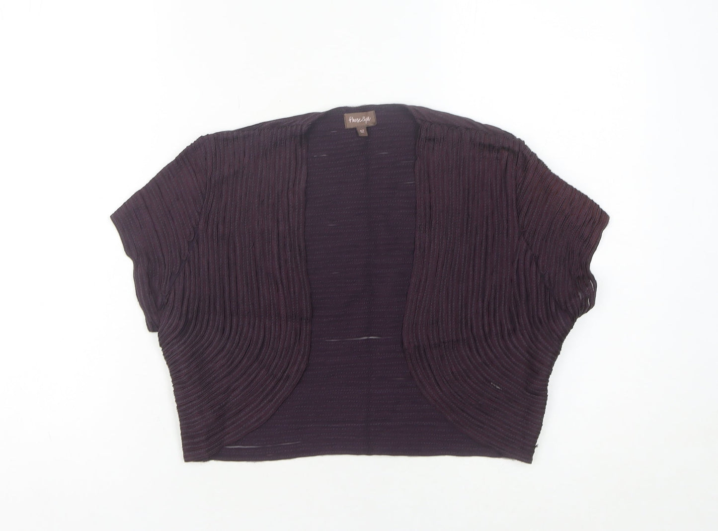 Phase Eight Women's Purple Shrug Cardigan Size 12
