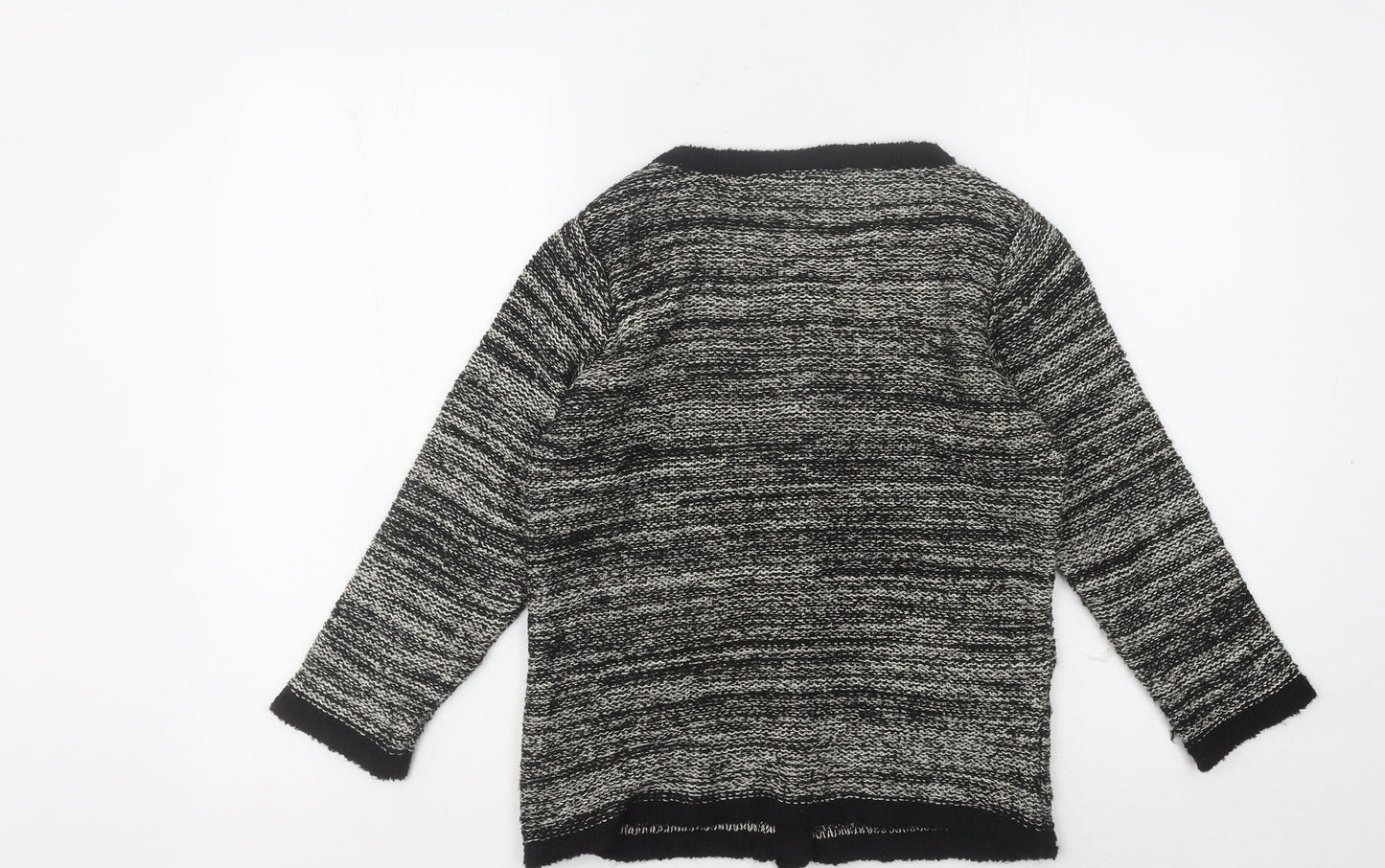 Wallis Women's Black Cardigan, Small Petite, Button Accent