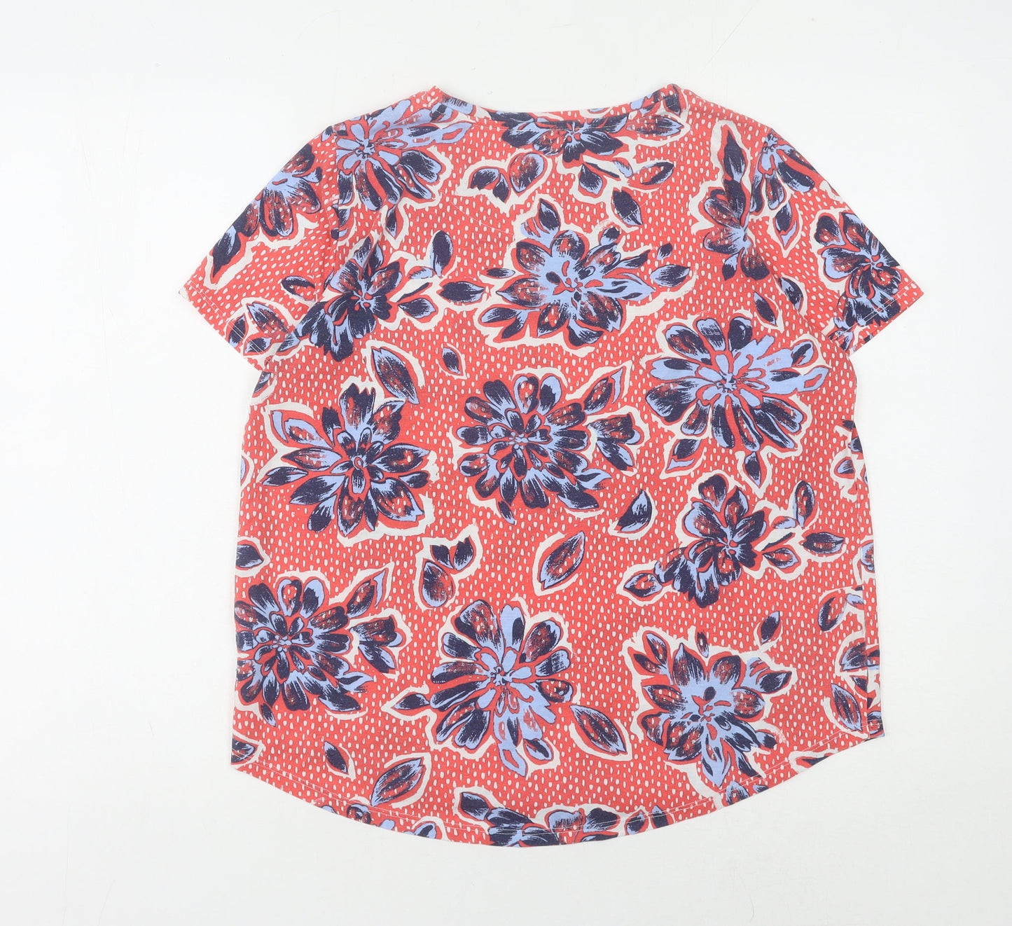 Marks and Spencer Women's Floral T-Shirt, Red, Size 14