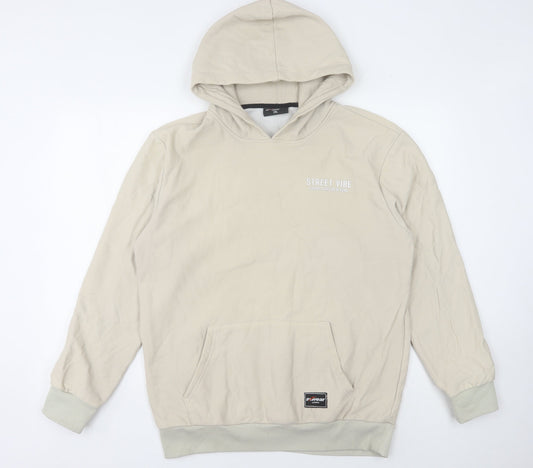 Axwear Beige Pullover Hoodie Men's 2XL with Logo