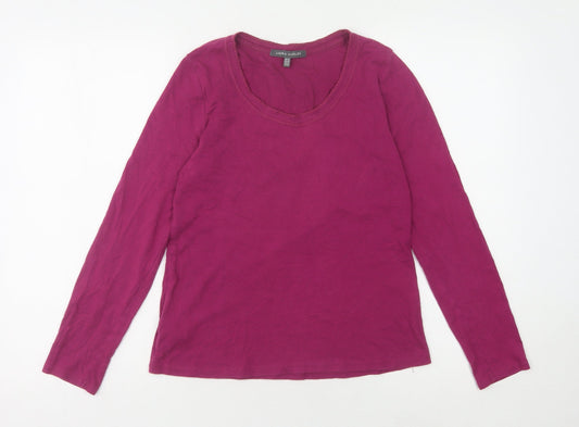 Laura Ashley Ladies Purple Cotton Long Sleeve Top