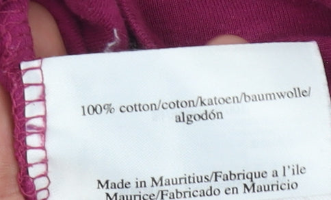 Laura Ashley Ladies Purple Cotton Long Sleeve Top