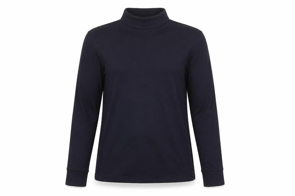 Unisex Adultss UK Size M Lands' End Black 100% Cotton T-Shirt