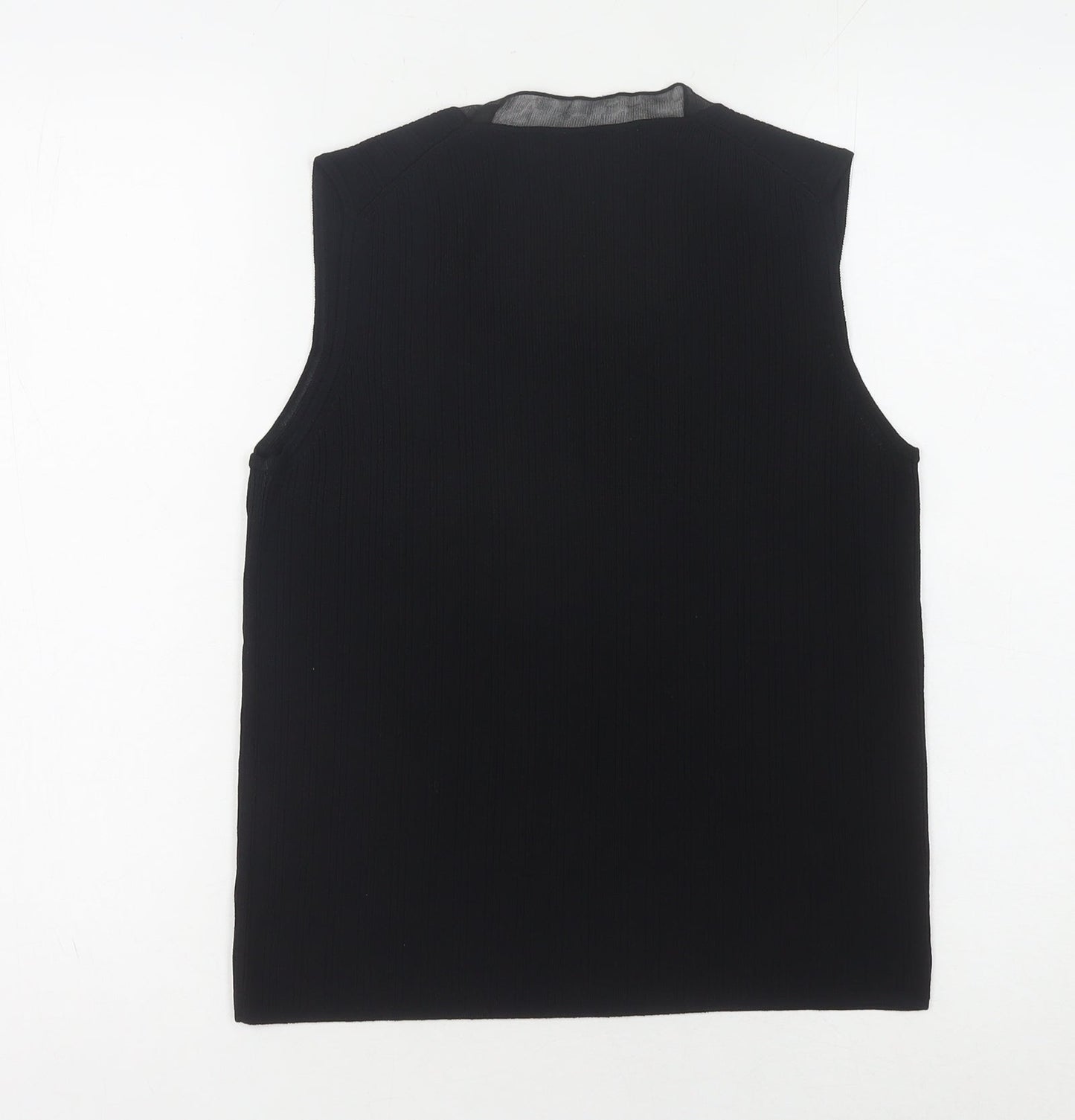 VIZ-A-VIZ Women's Black Sequined Sleeveless Tank - Size 12