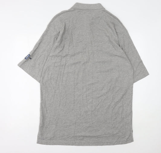 Punch Men’s Grey Polo Shirt XL Collared Solid Sportswear