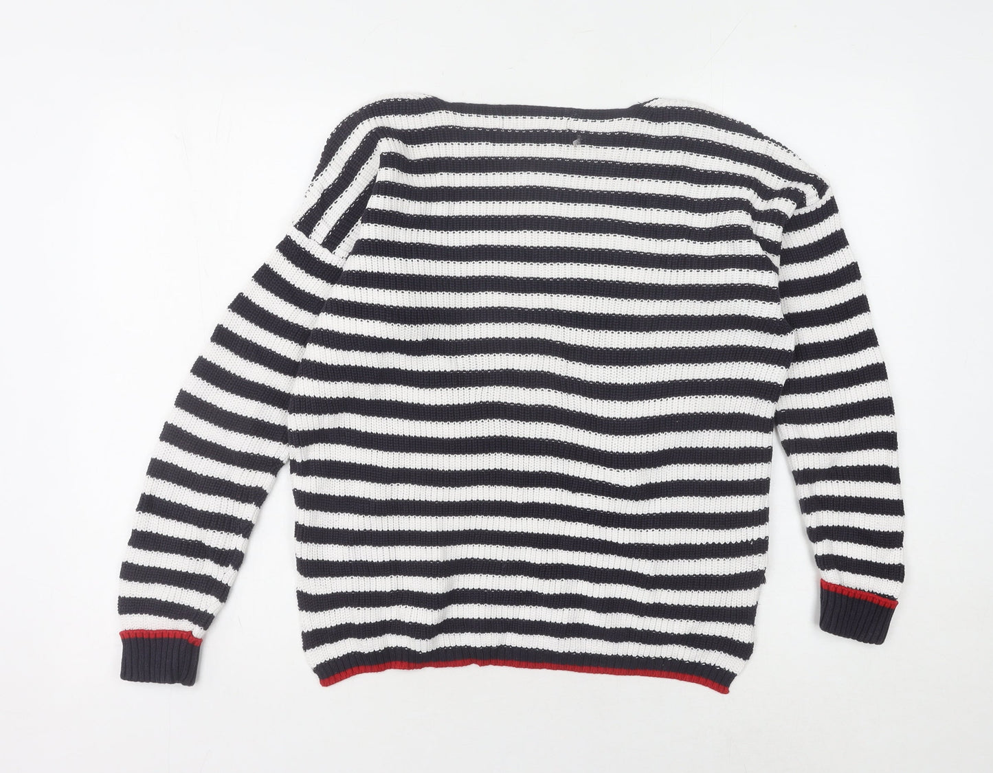 Marks and Spencer Women’s Embroidered Striped Jumper, Medium