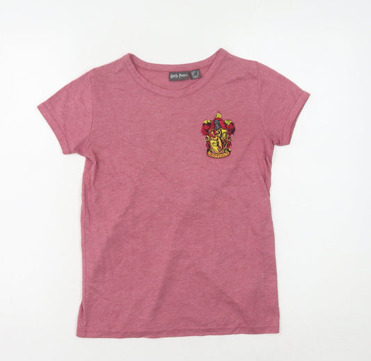 Harry Potter Women's Pink Gryffindor T-Shirt Size 4