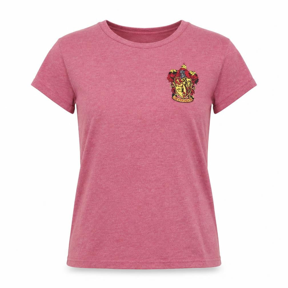 Womens UK Size 4 Harry Potter Pink Cotton Blend T-Shirt