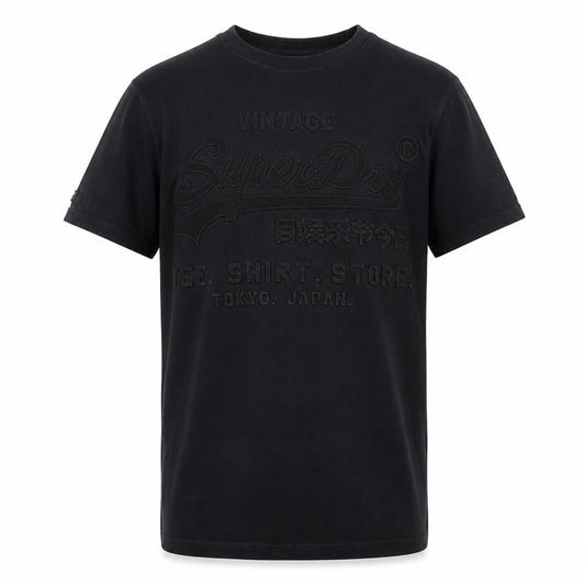 Mens UK Size S Superdry Black  Cotton T-Shirt