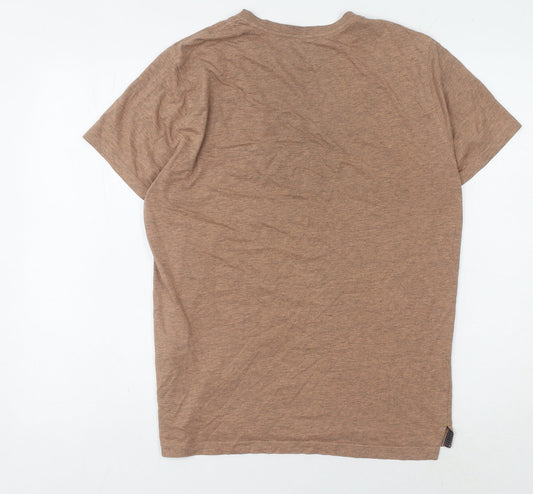 White Stuff Brown S Men's Graphic T-Shirt, Regular Fit