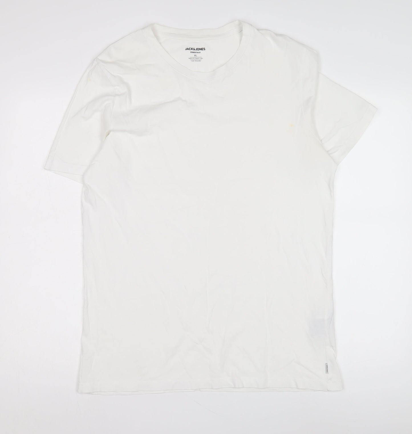 Jack & Jones White T-Shirt - Men's XL Essentials
