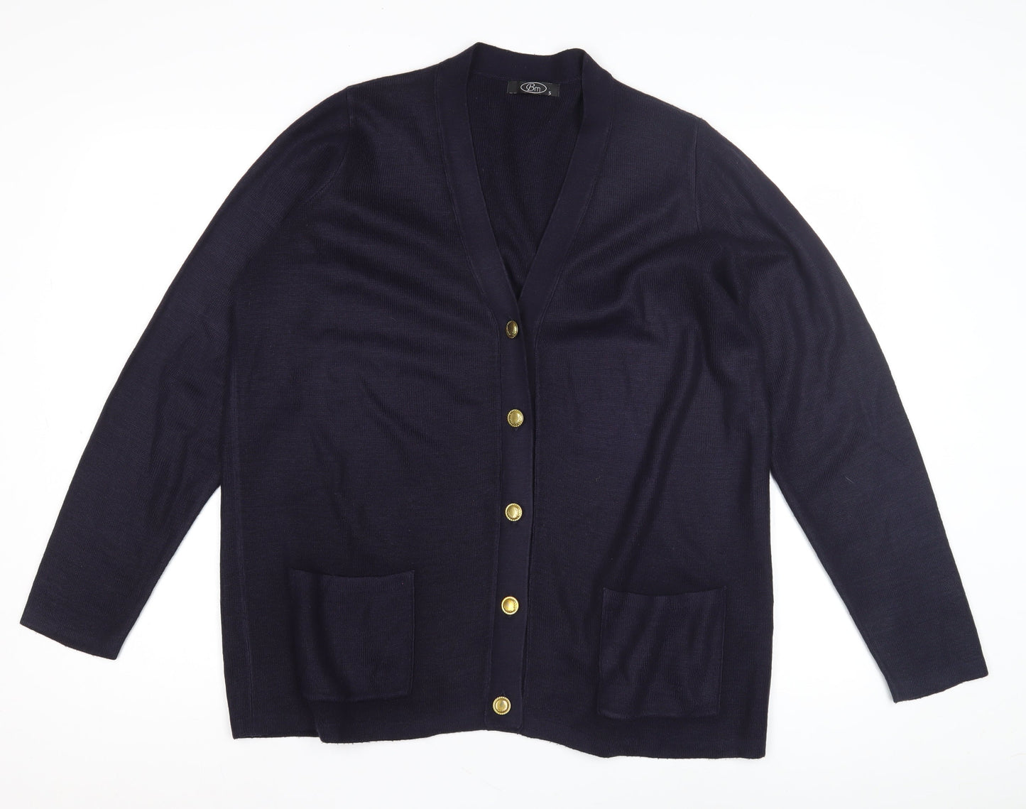 Bm Women's Black Cardigan V-Neck Casual S