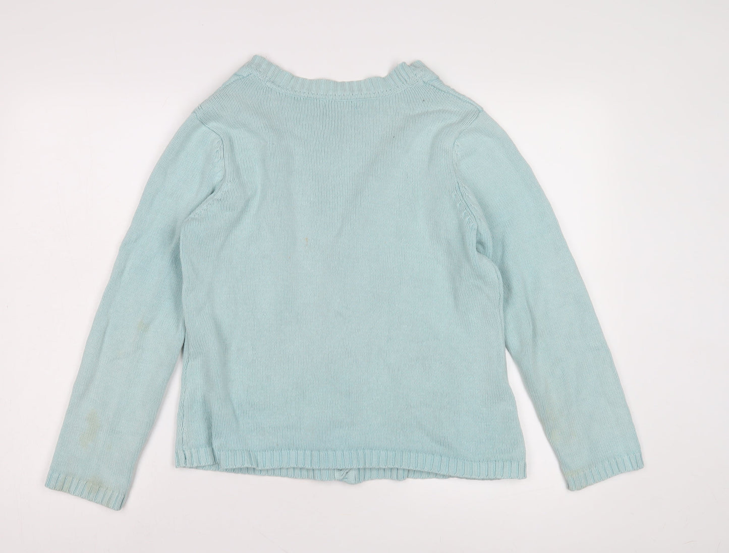 Bm Women's Blue V-Neck Cardigan Size M