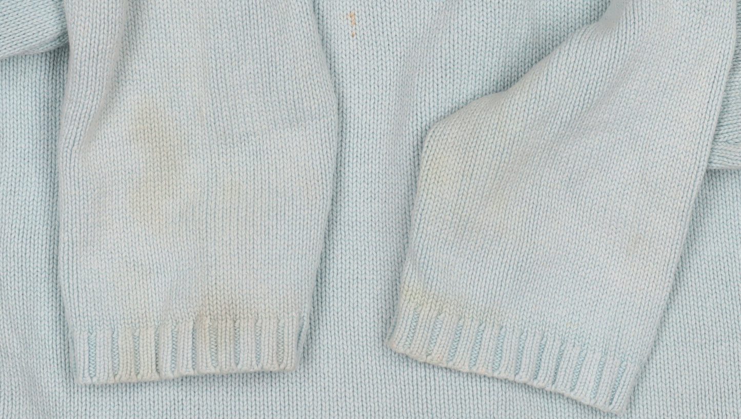 Bm Women's Blue V-Neck Cardigan Size M