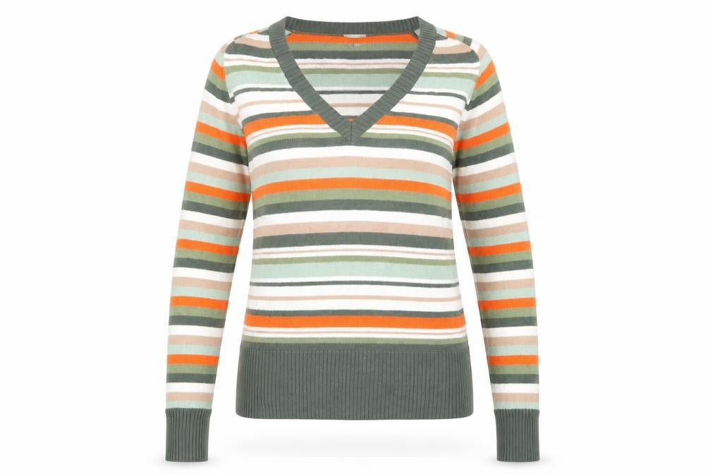 Next Women's Multicoloured Striped Pullover, Size 8