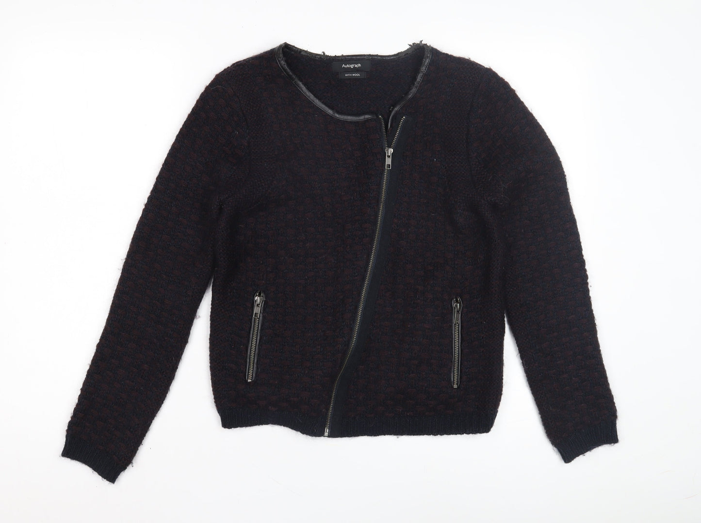 Marks and Spencer Women's Wool Blend Biker Jacket
