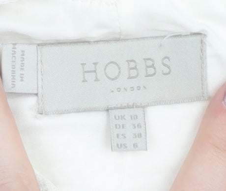 Hobbs Women's Ivory Black Sheath Dress Size 10