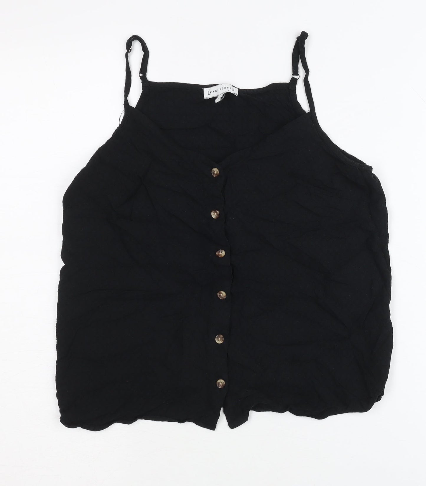 Warehouse Black Camisole Blouse for Women, Size 10