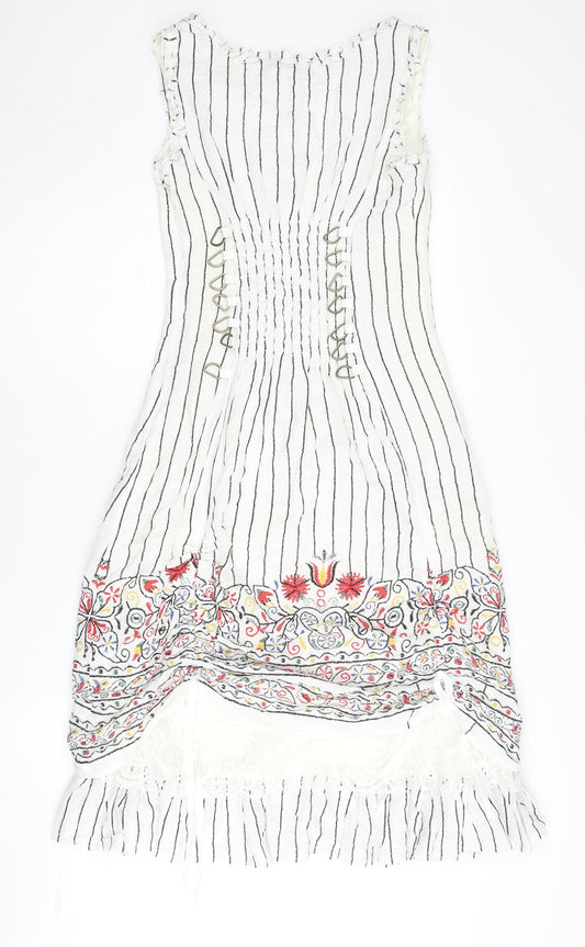 Joe Browns Women's White Sleeveless Dress, Size 8
