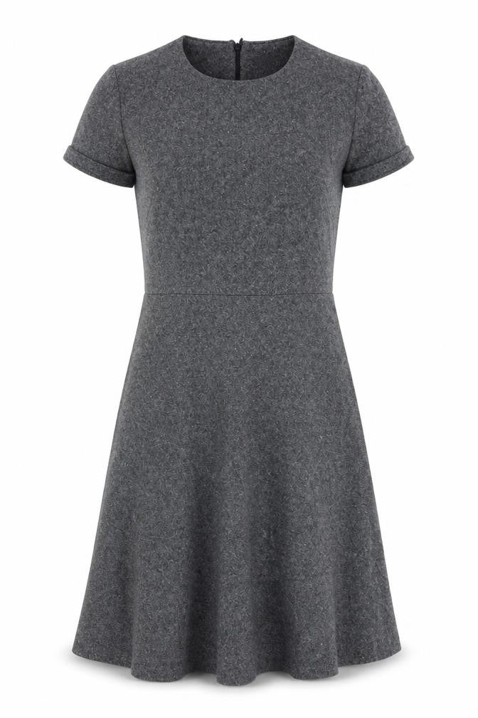 Massimo Dutti Women's Grey A-Line Dress Size 8