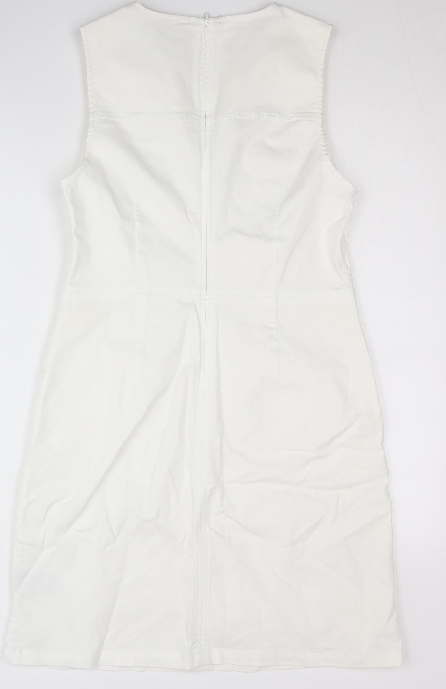 Boden Women's Ivory Shift Dress Size 10, Casual Sleeveless