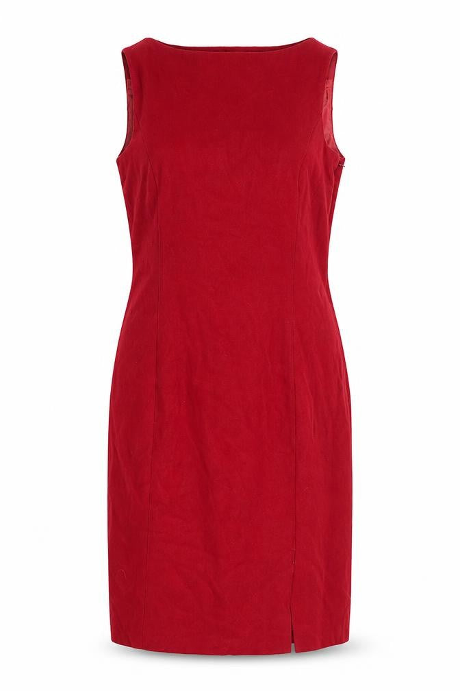 Front view of Episode Women's Red Sleeveless Dress, size 10