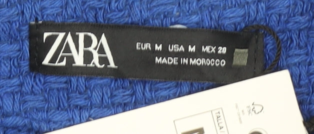 Zara Women's Blue Short Buttoned Skirt Size 12