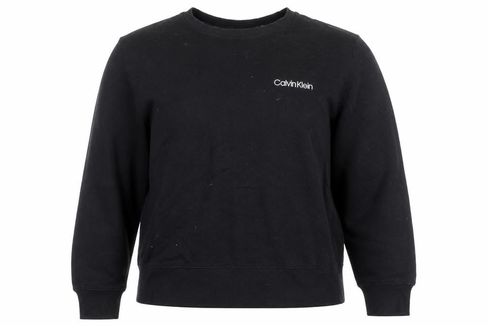 Womens UK XL Regular Calvin Klein Black Pullover Sweatshirt