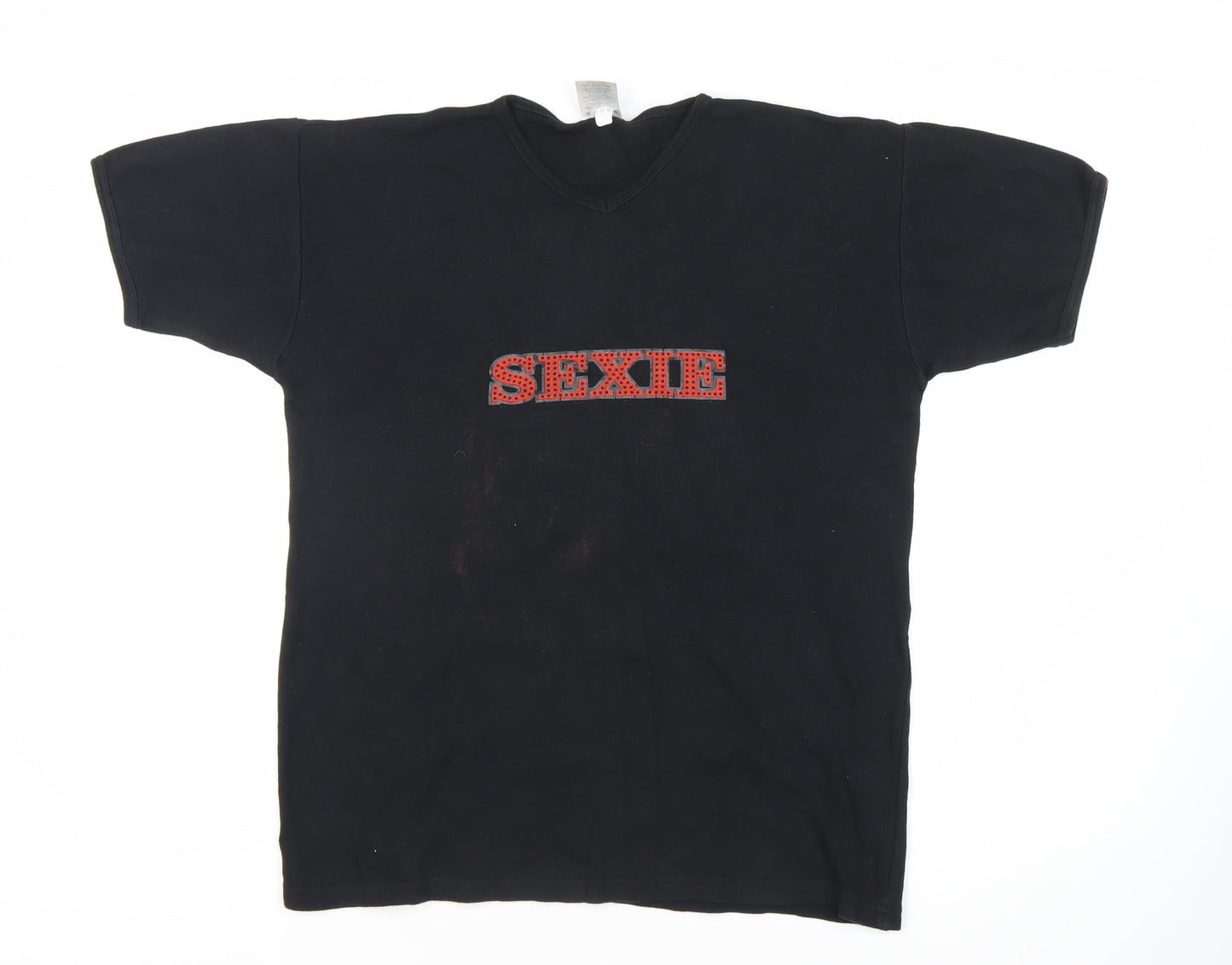 Unisex Adultss UK Size M Ultimate Black 100% Cotton T-Shirt