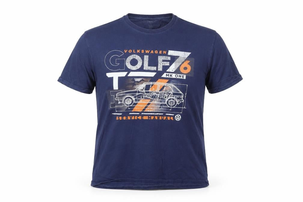 Volkswagen Men's Blue Graphic T-Shirt Size M