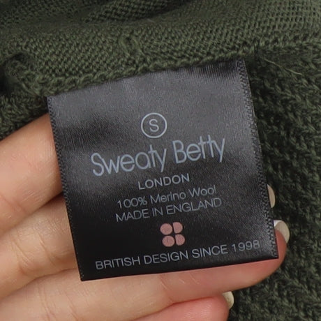 Sweaty Betty Women's Green High Neck Pullover Jumper - S
