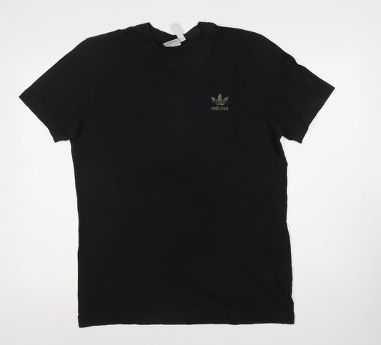 Adidas Men's Black Crew Neck T-Shirt Size L