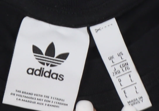 Adidas Men's Black Crew Neck T-Shirt Size L