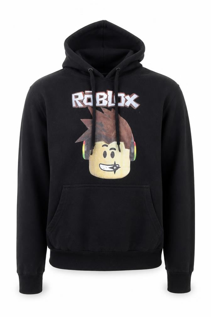 DE-LUX Unisex Adults Black XS Hoodie with Graphic Print