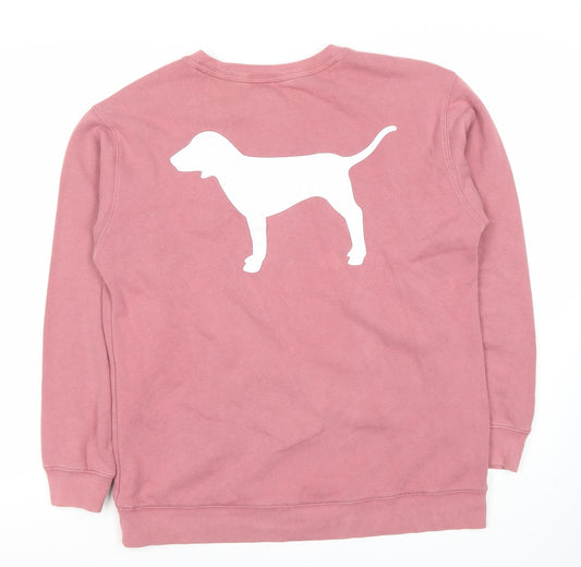Victoria's Secret PINK Women's Pink Pullover Sweatshirt S