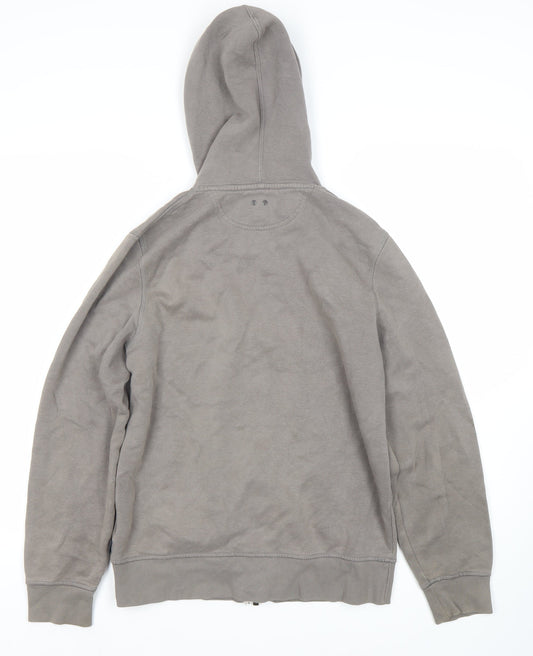 Converse Men’s Grey Full Zip Hoodie, Size M