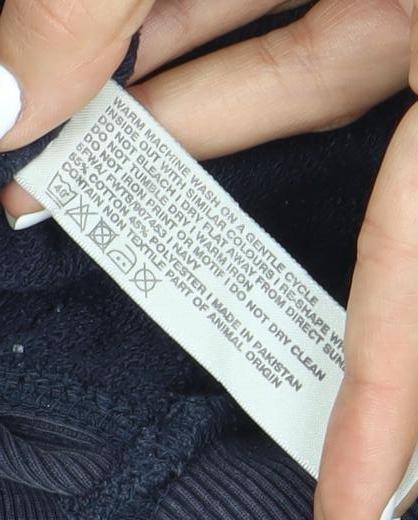 Fat Face Unisex Blue Full Zip Hoodie Size 14