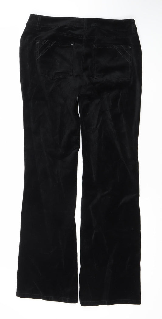 White House Black Market Women's Black Trousers Size 6 Bootcut