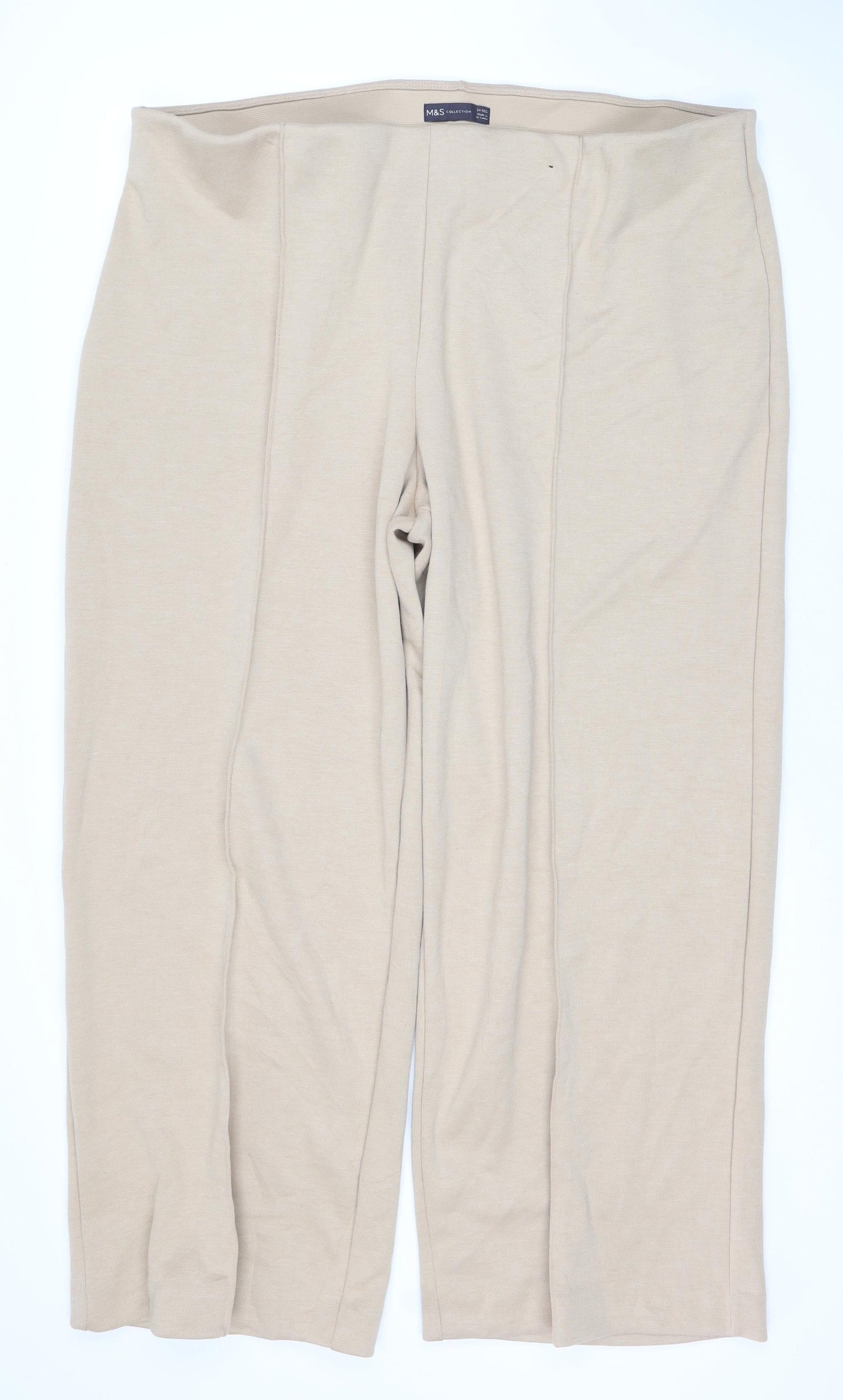 Marks and Spencer Women's Beige Trousers Size 24