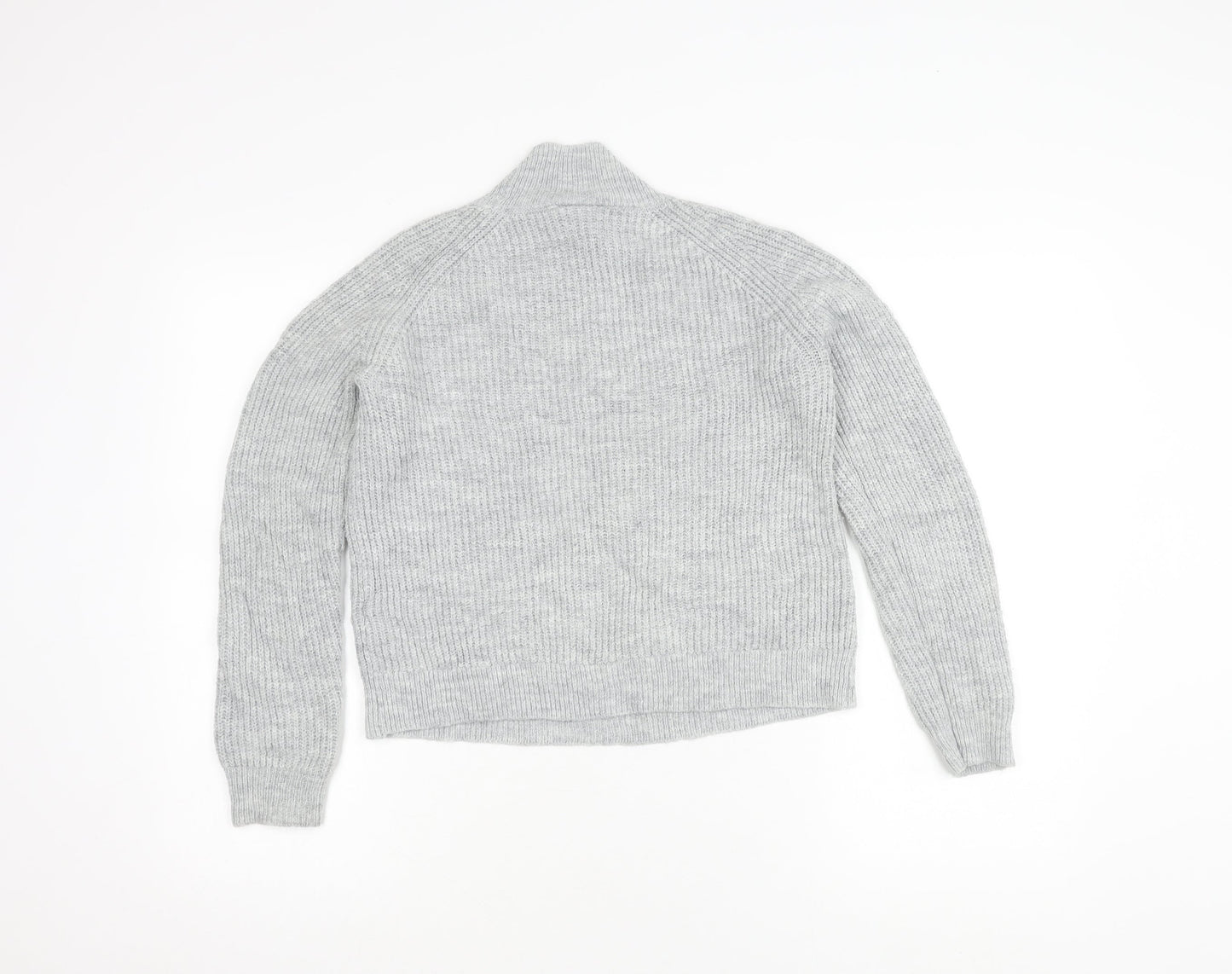 Vila Women's Grey Roll Neck Knit Pullover Jumper S
