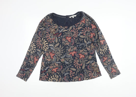 Fat Face Women's Floral Top, Size 14, Long Sleeve