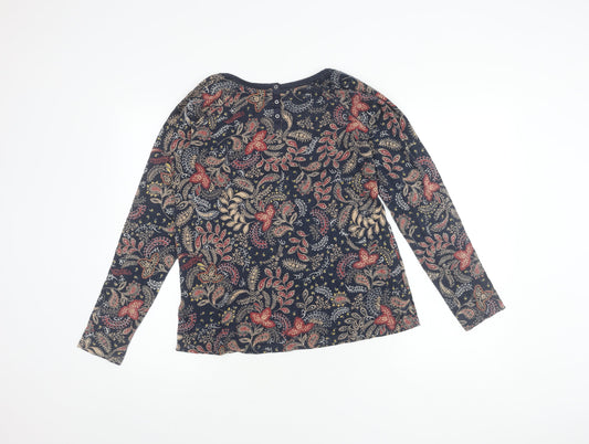 Fat Face Women's Floral Top, Size 14, Long Sleeve