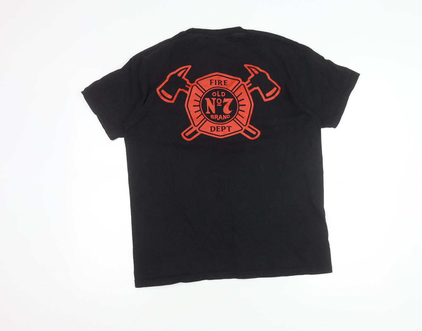 Fruit of the Loom Men's Black Graphic T-Shirt L