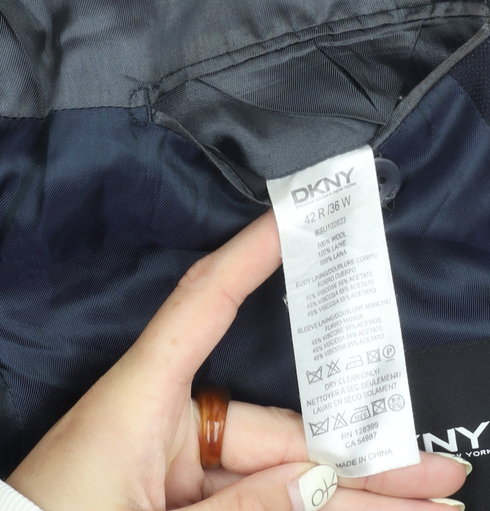 DKNY Men's Black Slim Fit Blazer 42 R - New