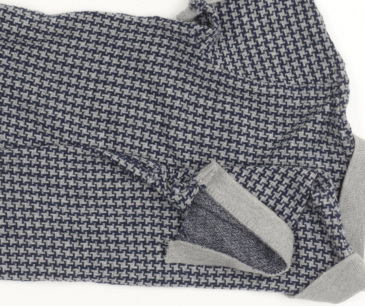 Lyle & Scott Boys Grey Houndstooth Polo Shirt 8-9 Years
