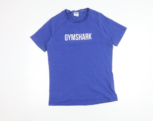 Gymshark Men's Blue M Crew Neck T-Shirt