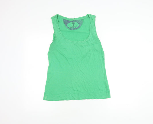 Fat Face Women's Green Tank, Size 12, Scoop Neck